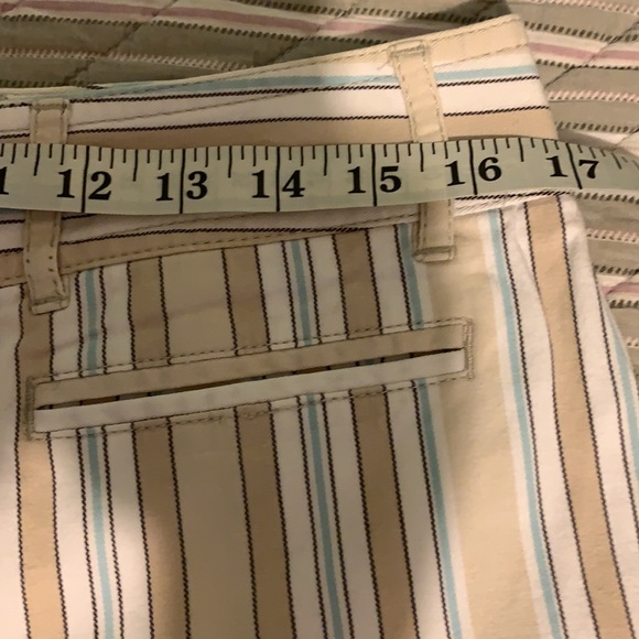 🍁 Ann Taylor Loft striped stretch pant 10 EUC - Picture 7 of 15